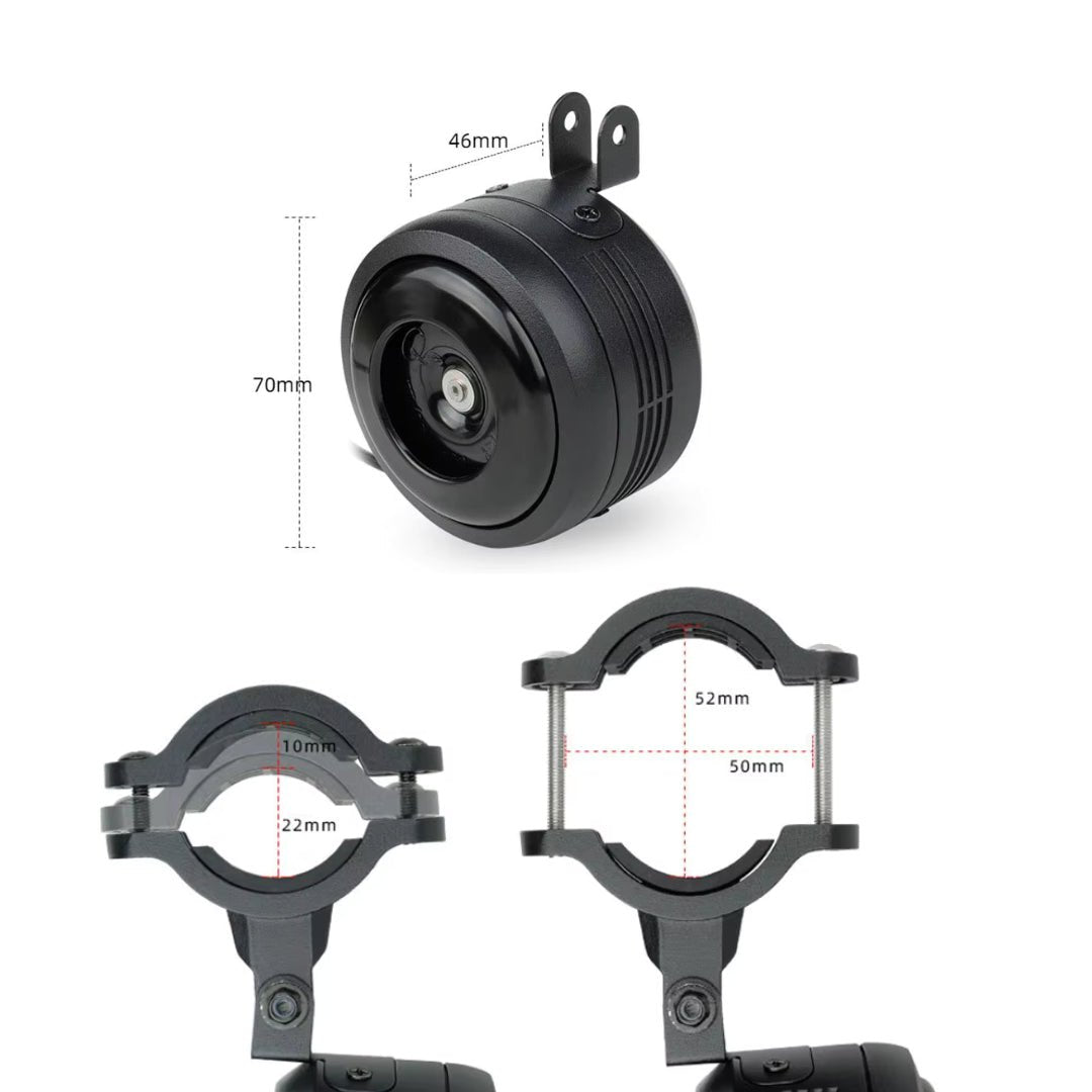 Elektrisk signalhorn med larmsystem - Tillbehör - Wheelyshop