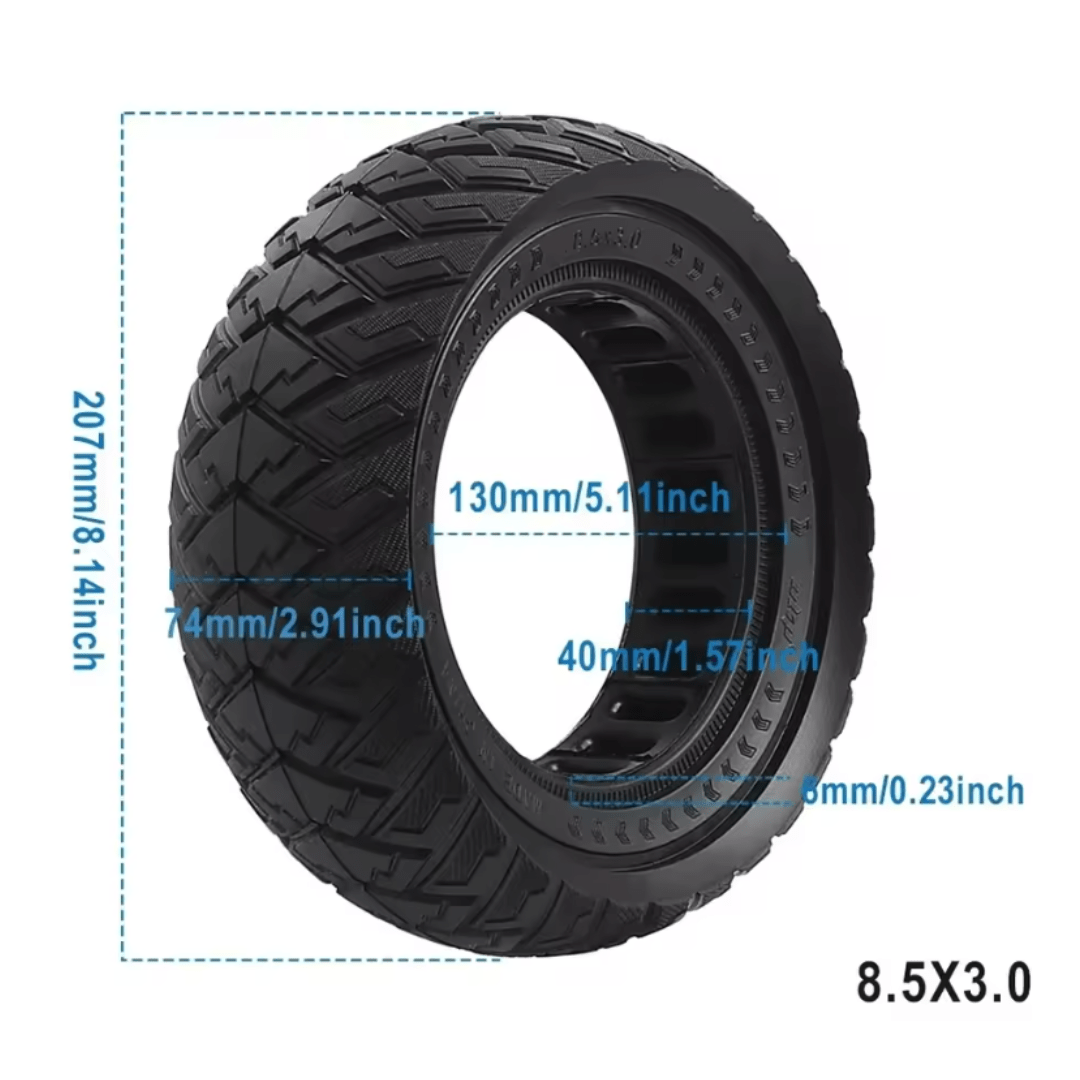 Däck 8,5" Semi - solida Kugoo G2 Pro/VSETT 8/VSETT 9+ - Reservdel - Wheelyshop