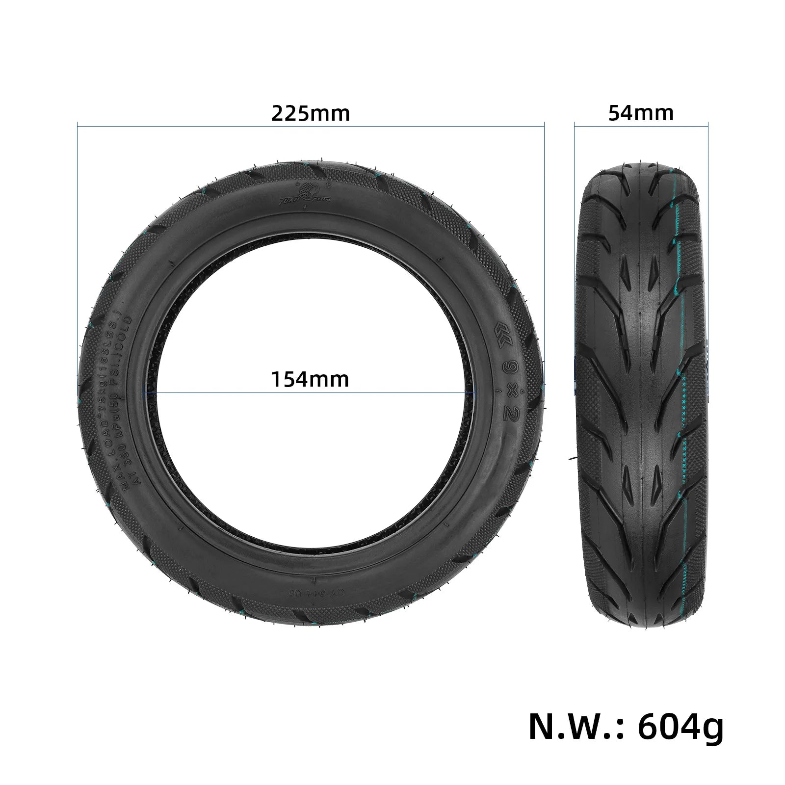 Däck 9,2" Luft Xiaomi - Anti punkteringsgel - Reservdel - Wheelyshop